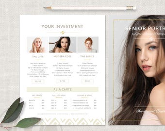 photo price list photography pricing template price guide etsy