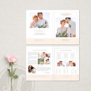 Wedding Photography Brochure, Client Welcome Guide, Wedding Photography Pricing Template, Wedding Price List, Bifold Brochure image 5
