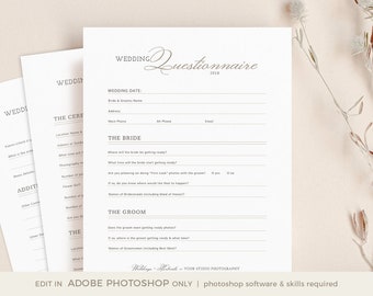 Client Feedback Form for Photographers Customer Survey - Etsy