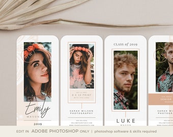 Senior Photography Rep Card Template (Photoshop)
