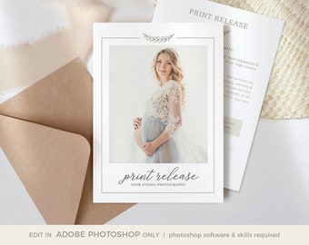 Print Release Form, Photography Print Release Template, Photography Print Release, Photographer Print Release, Photography Business Forms