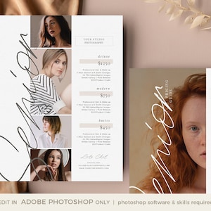 Senior Photography Pricing Guide, Senior Photography Pricing Template, Senior Photographer Price Sheet, Price Guide List, Photo Price List