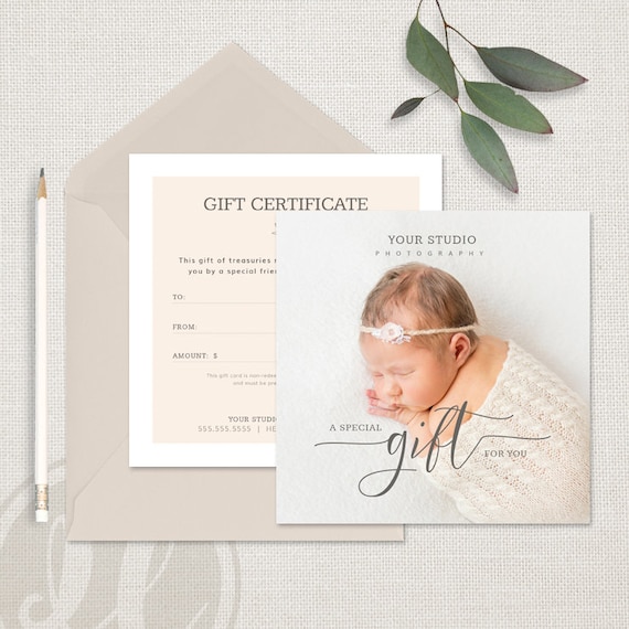 newborn photography gift certificate template newborn photography gift card newborn photographer gift card template instant download photography gift certificate
