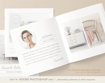 Modello di lookbook per l'interior design: Square Magazine (modello Photoshop)