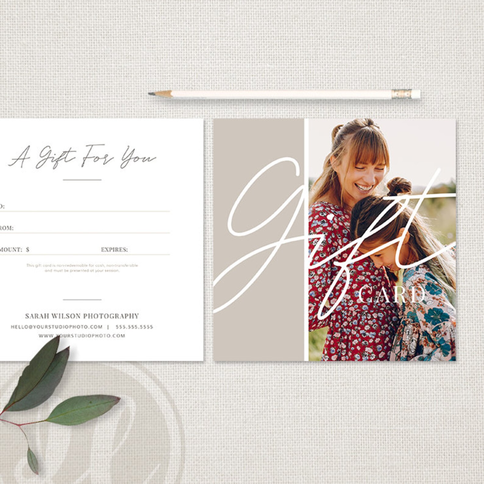 Photography Gift Certificate Template INSTANT DOWNLOAD Gift Etsy Photography Gift Certificate Template INSTANT DOWNLOAD Gift Etsy