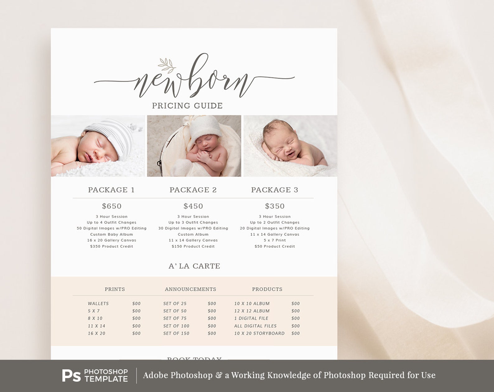 Newborn Pricing Guide Newborn Photographer Pricing Guide Etsy