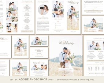 Wedding Photography Marketing Templates, Photoshop Branding Bundle