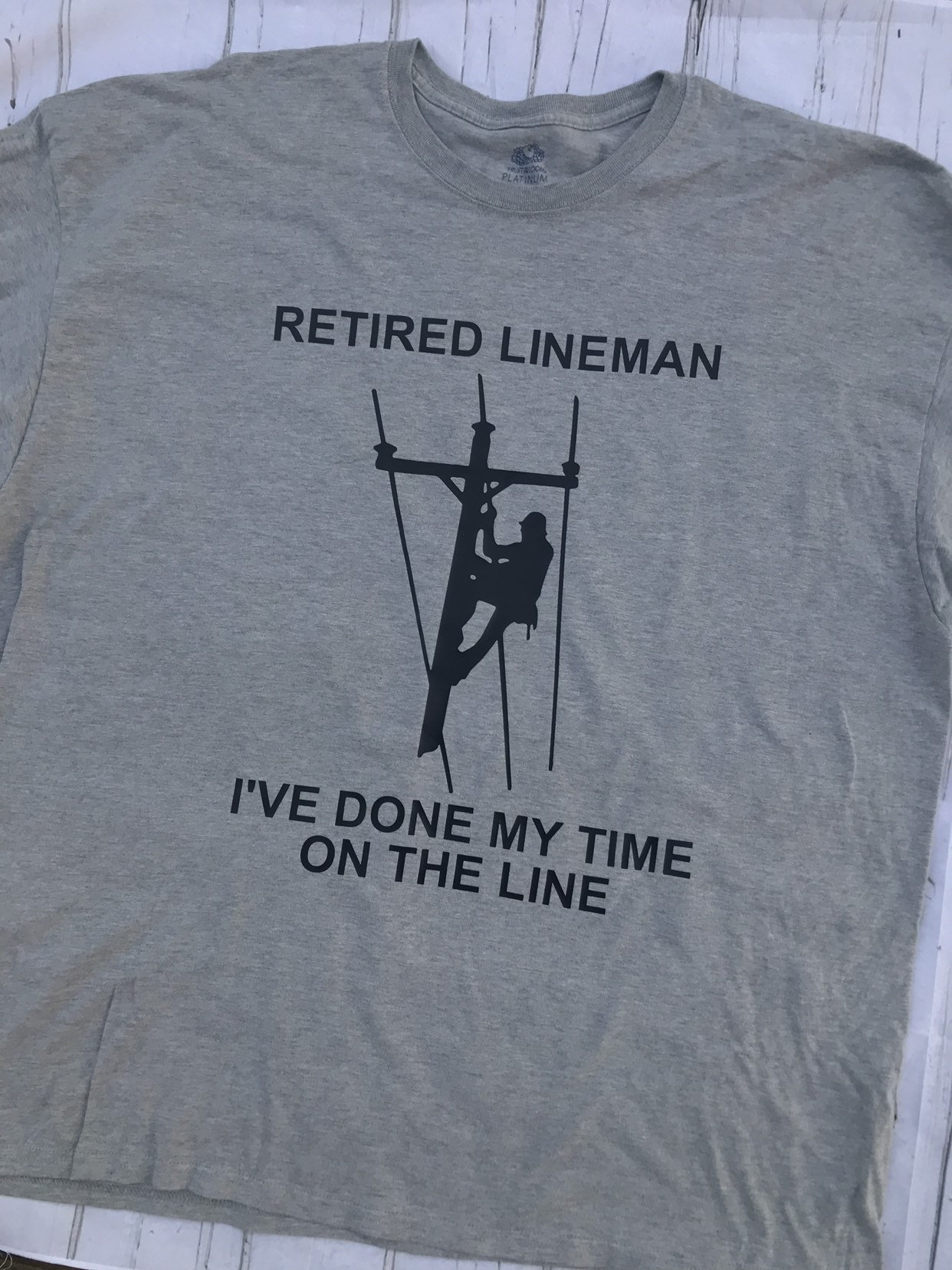retired lineman shirts