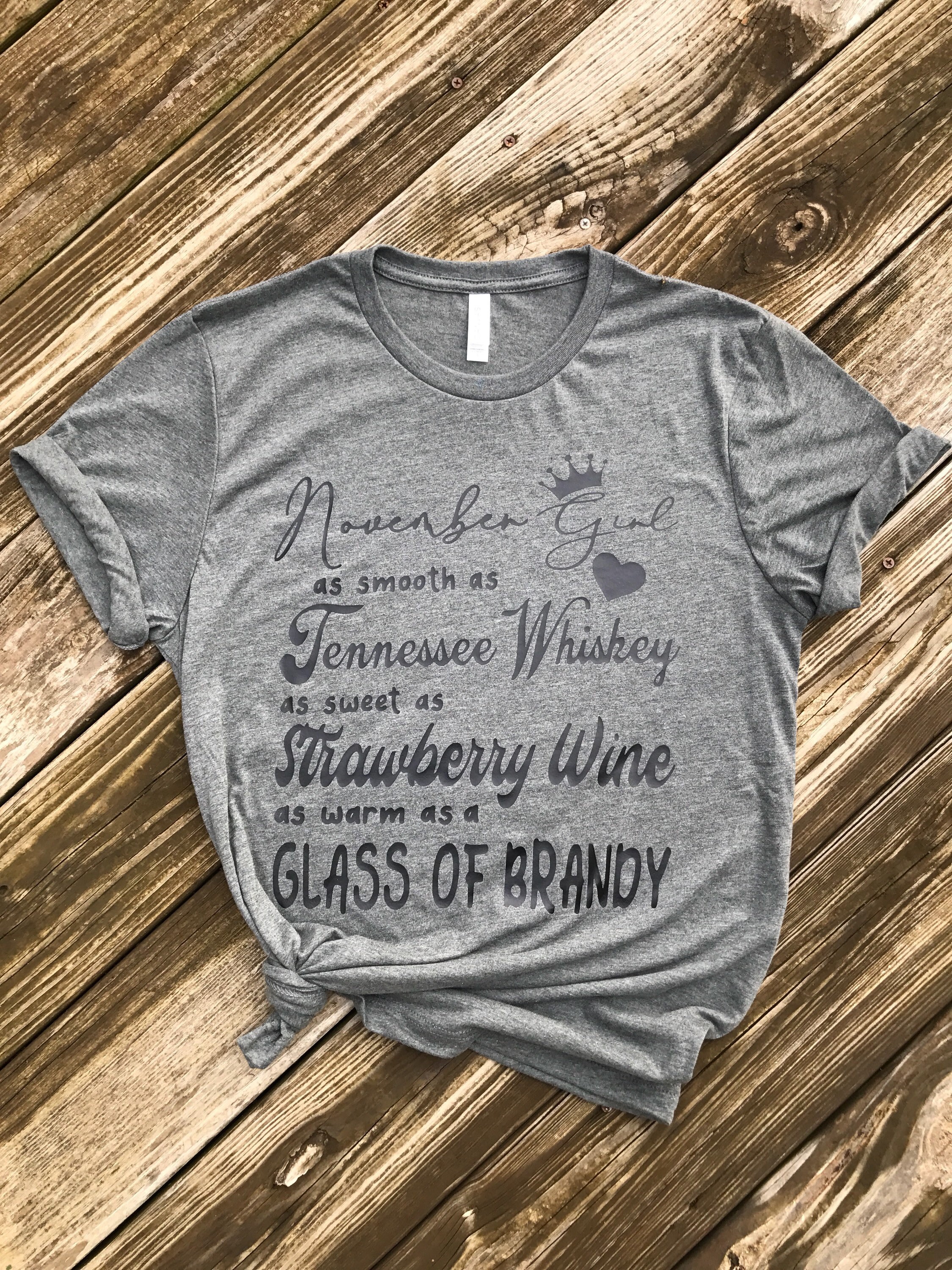 November Girl Shirt Custom With Any Month Birthday Shirt Etsy Canada