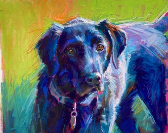 Best Friend - Pastel Painting 18w"x16H"