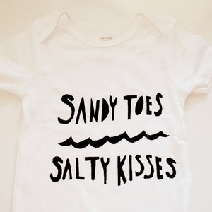 Baby Bodysuit- Sandy Toes Salty Kisses