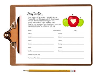Get to Know Your Teacher - Etsy