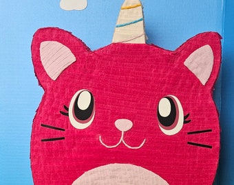 Kitty Unicorn Pinata. Kitty Unicorn Theme Birthday Party