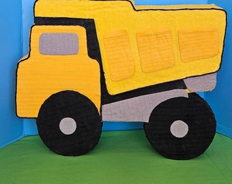 Dump Truck Pinata .Construction Theme Birthday.  Trucks Theme Birthday.  Construction Truck Pinata.  Dump Truck Birthday Theme.