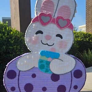 Handmade Bunny Piñata: Personalized Birthday Party Game