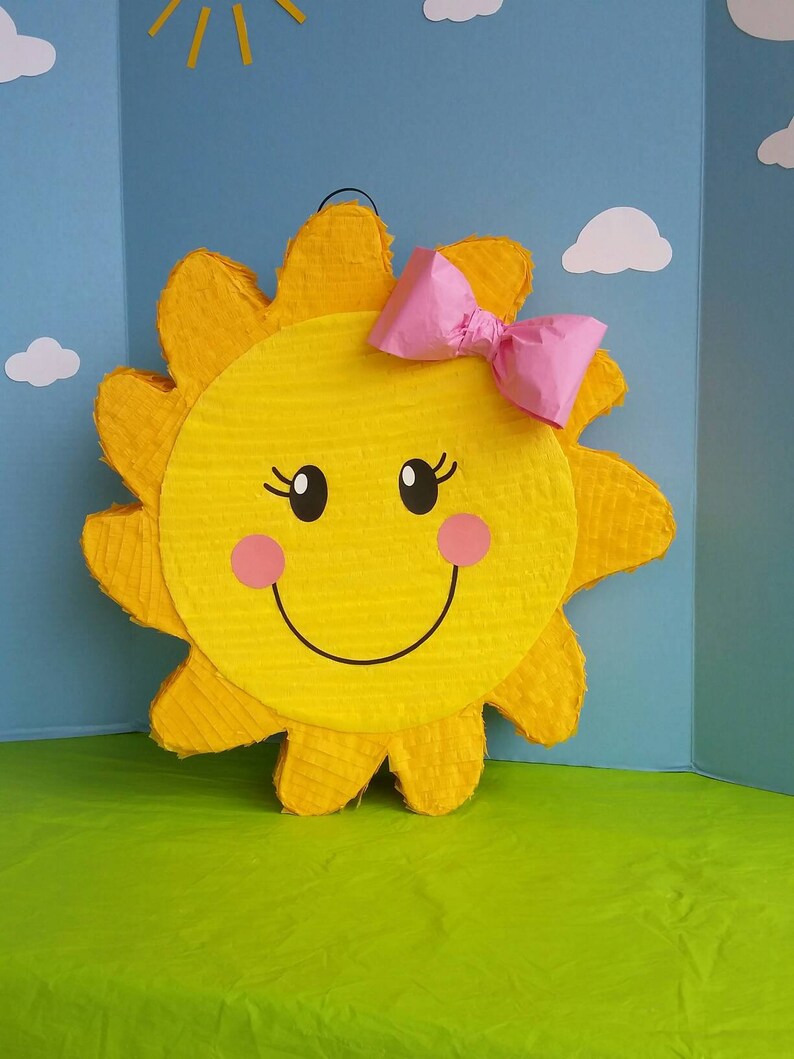 Sunshine Birthday Party Sun Pinata First Birthday Party You | Etsy