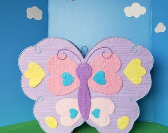 Butterfly Pinata.  Tea Party Birthday Pinata