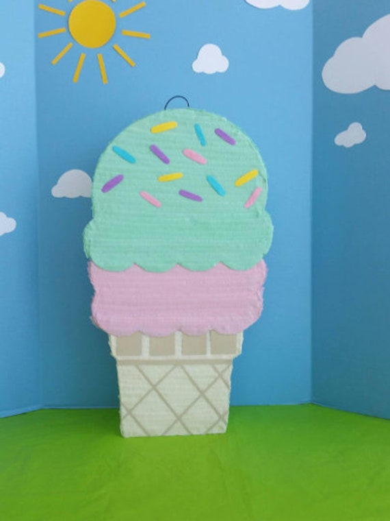Ice Cream Pinata. Ice Cream Birthday Party. Etsy