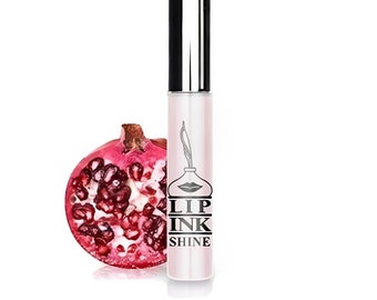 LIP INK Vegan Flavored Lip Shine Moisturizer - Strawberry Pomegranate