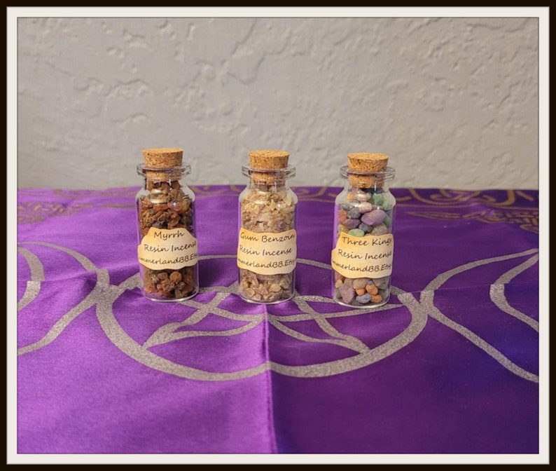 Set of 10 Incense Bottles Powder Incense & Resin Incense Etsy