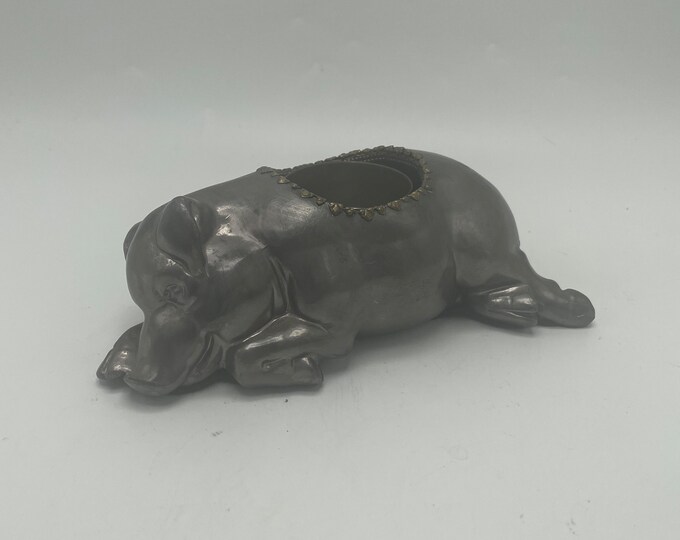 Vintage Pig Lamp Holder Etsy