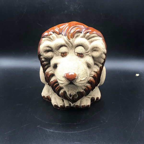 Vintage Lion Planter