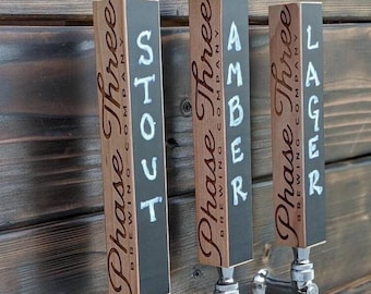 Custom Beer Tap Handle - Laser Engraved with Chalkboard - Personalized Keg Tap - Beer Tap