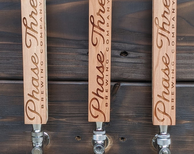 Custom Beer Tap Handle  Laser Engraved Tap Handle, Custom Beer Pull, Personalized Tap Handle