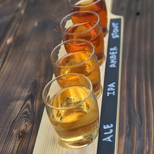 Tasting Paddle Flight, Chalkboard Tasting Paddle, Beer Tasting Paddle, Dessert Tasting Paddle, Tasting Flight Paddle