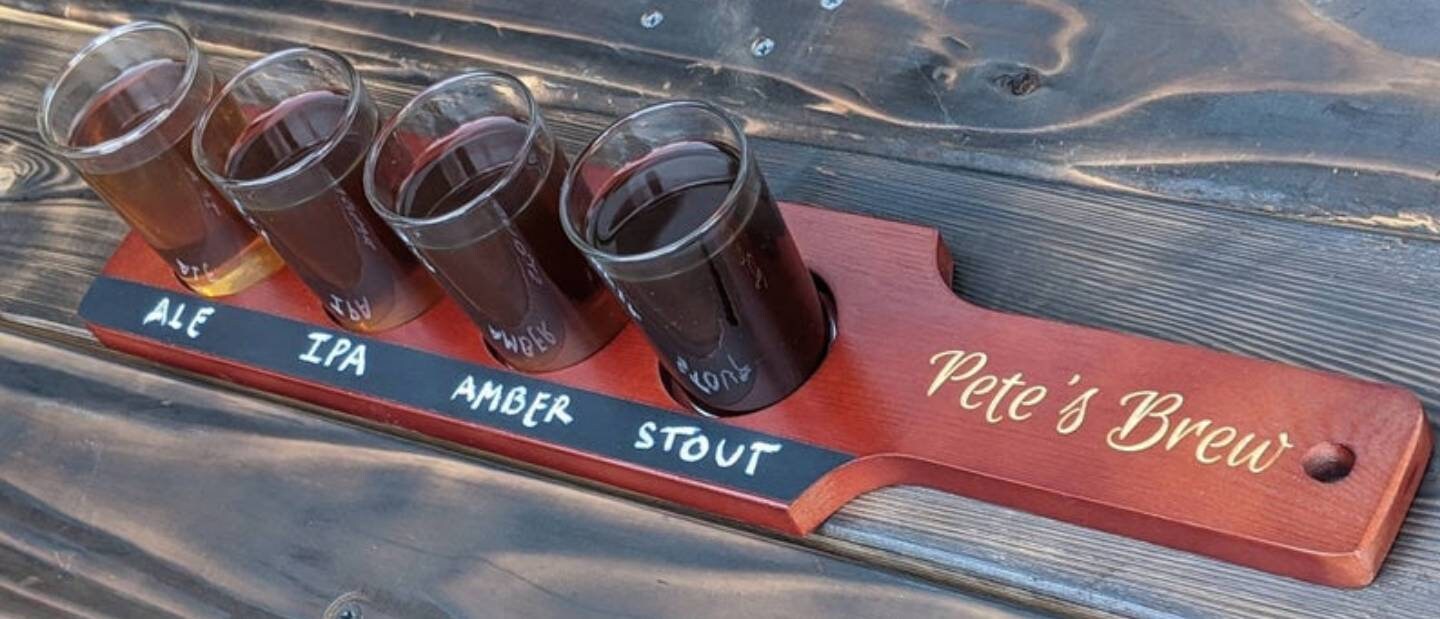 Beer Flight Tasting Board Wine Flight Tasting Board Dessert Etsy 日本