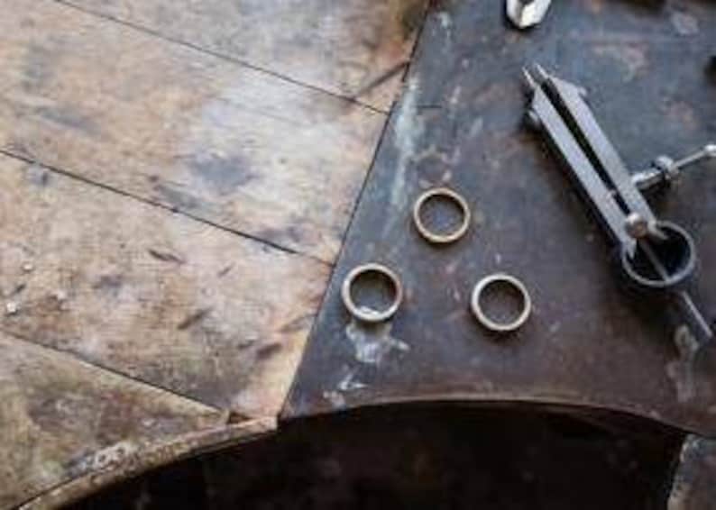Mens Ring Tungsten Carbide Rose Gold Brushed