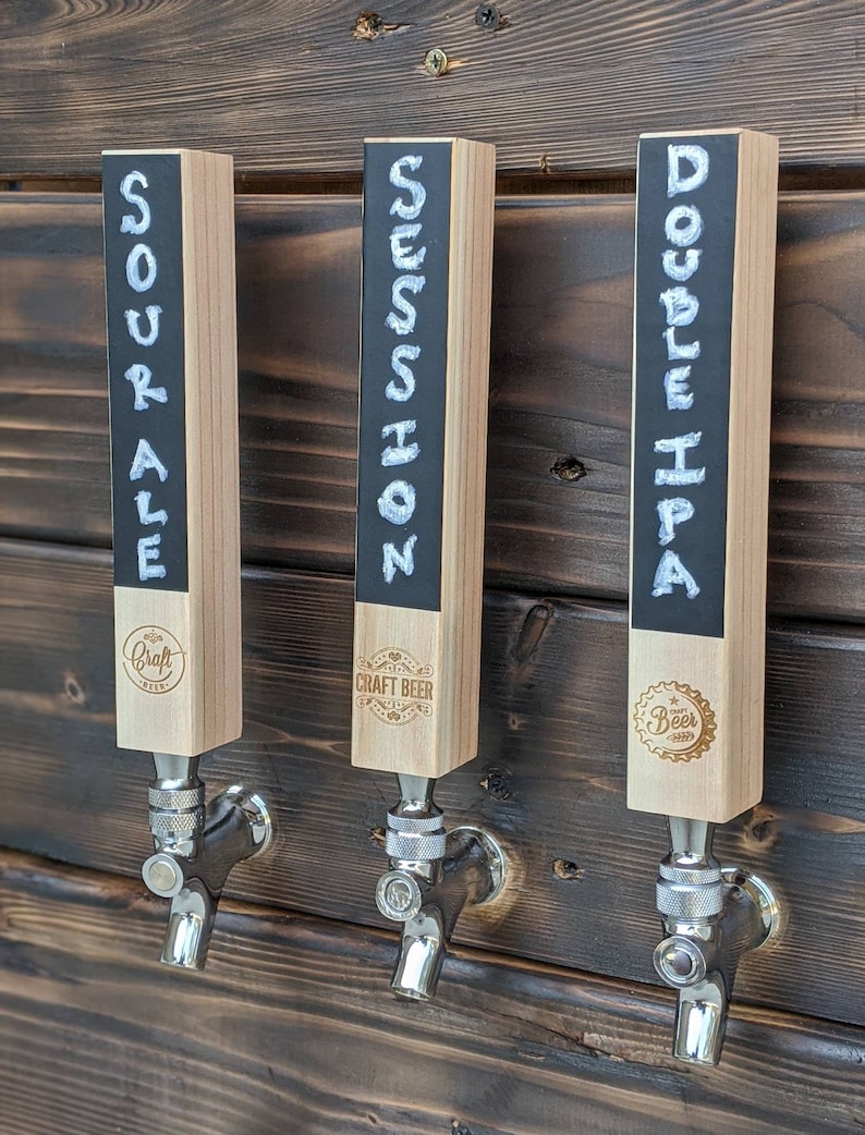 Custom Chalkboard Beer Tap Handles Beer Taps Beer Pull Etsy