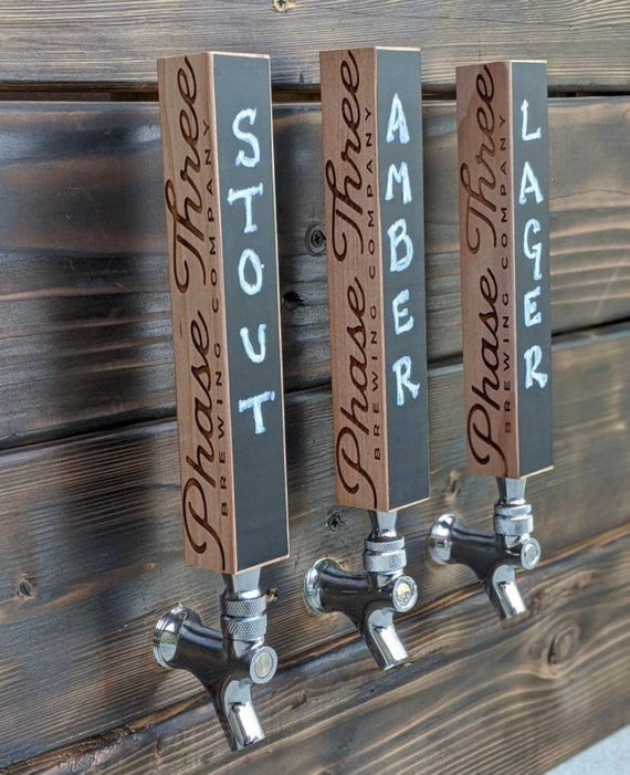 Beer Tap Handle, Custom Tap Handle, Chalkboard Tap Handle, Laser Engraved Beer Tap Handle, Personalize Beer Tap Handle