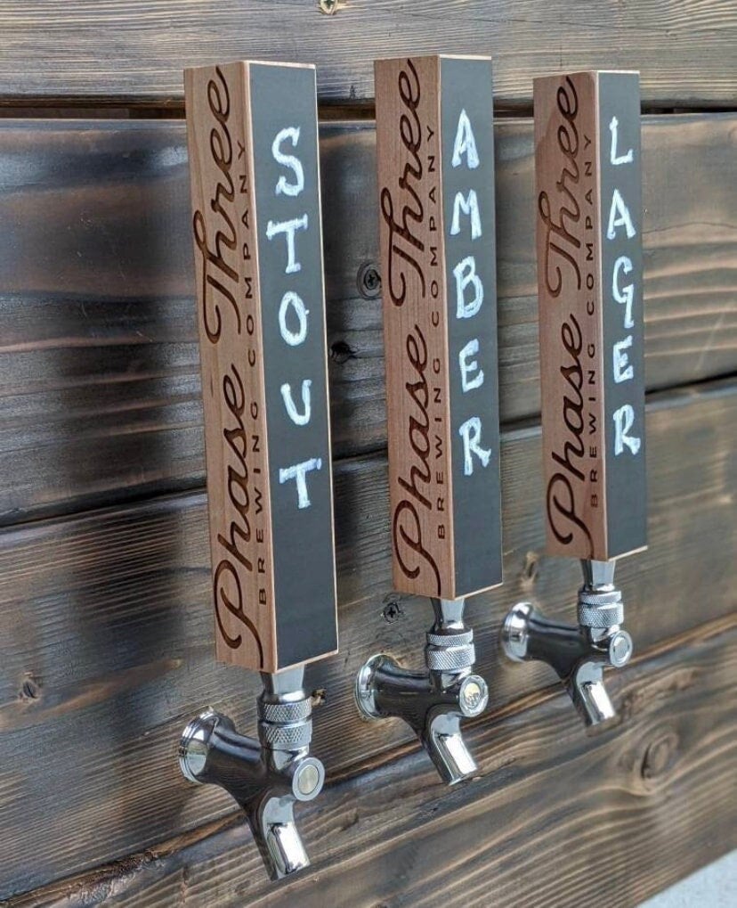 Beer Tap Handle, Custom Tap Handle, Chalkboard Tap Handle, Laser Engraved Beer Tap Handle, Personalize Beer Tap Handle