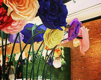 GIANT Crepe Paper Rose, Giant Paper Flowers, Large Crepe Paper Flowers