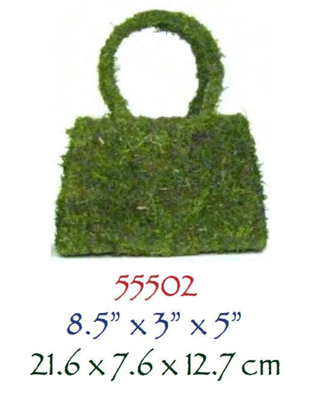 Deco Purse Fresh Green Moss Basket Create Your Own Moss Basket Garden