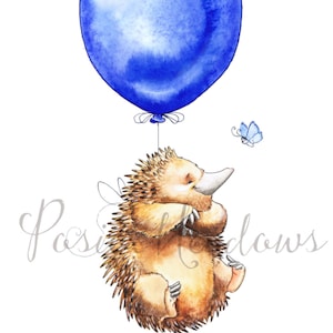 Echidna, Baby Echidna, Echidna Watercolor, Echidna Print, Watercolor Nursery, Australian Nursery, Australian Animal,  Shower Gift, Nursery