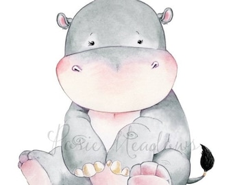 hippo themed baby stuff