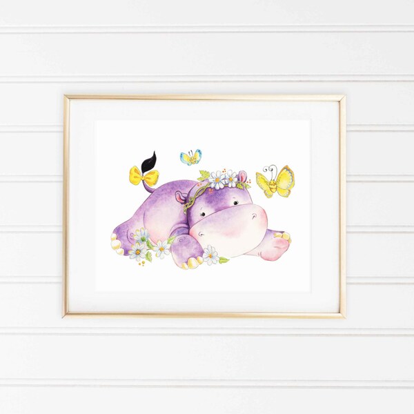 Hippo Nursery Etsy