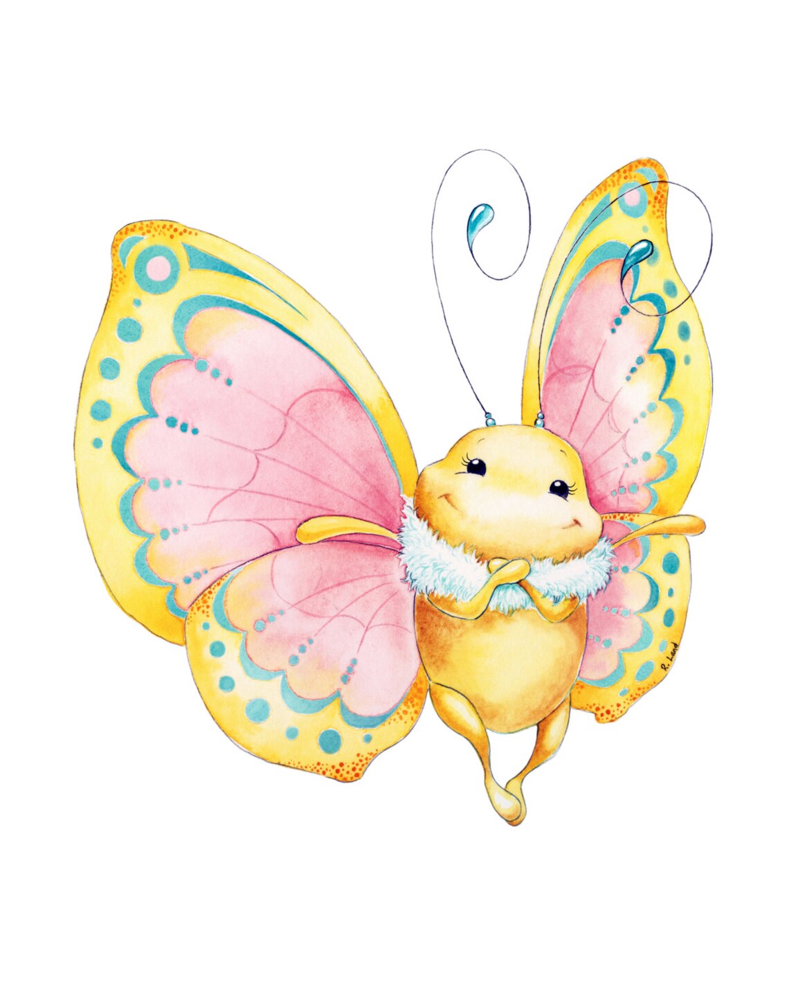 Butterfly Nursery Butterfly Art Print Butterfly Watercolor Etsy