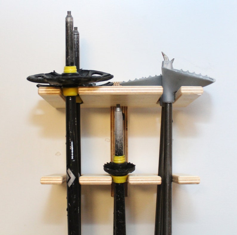 Totti Ski Pole Organizer Four Sizes Available For Holding 3 Etsy