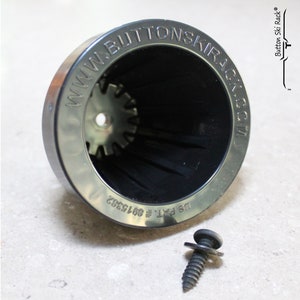 Cintre à skis à un bouton : fixation pour porte-skis à monter soi-même