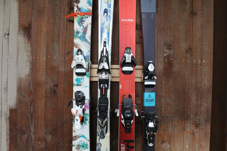 4 Pair/19 Adjustable Button Ski Rack With Traditional Etsy