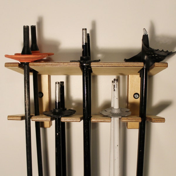 Totti Ski Pole Organizer (Four Sizes Available For Holding 3, 5, 7 And 9 Pairs Of Ski Poles)