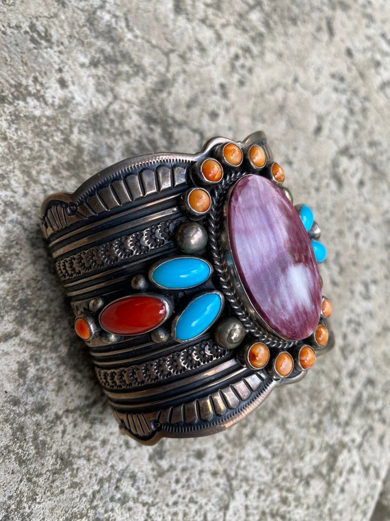 Sweet Vintage Native American Navajo Citrine Sterling Silver Bracelet Sweet Vintage Native American Navajo Citrine Sterling Silver Bracelet