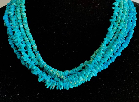 Turquoise necklace deals etsy