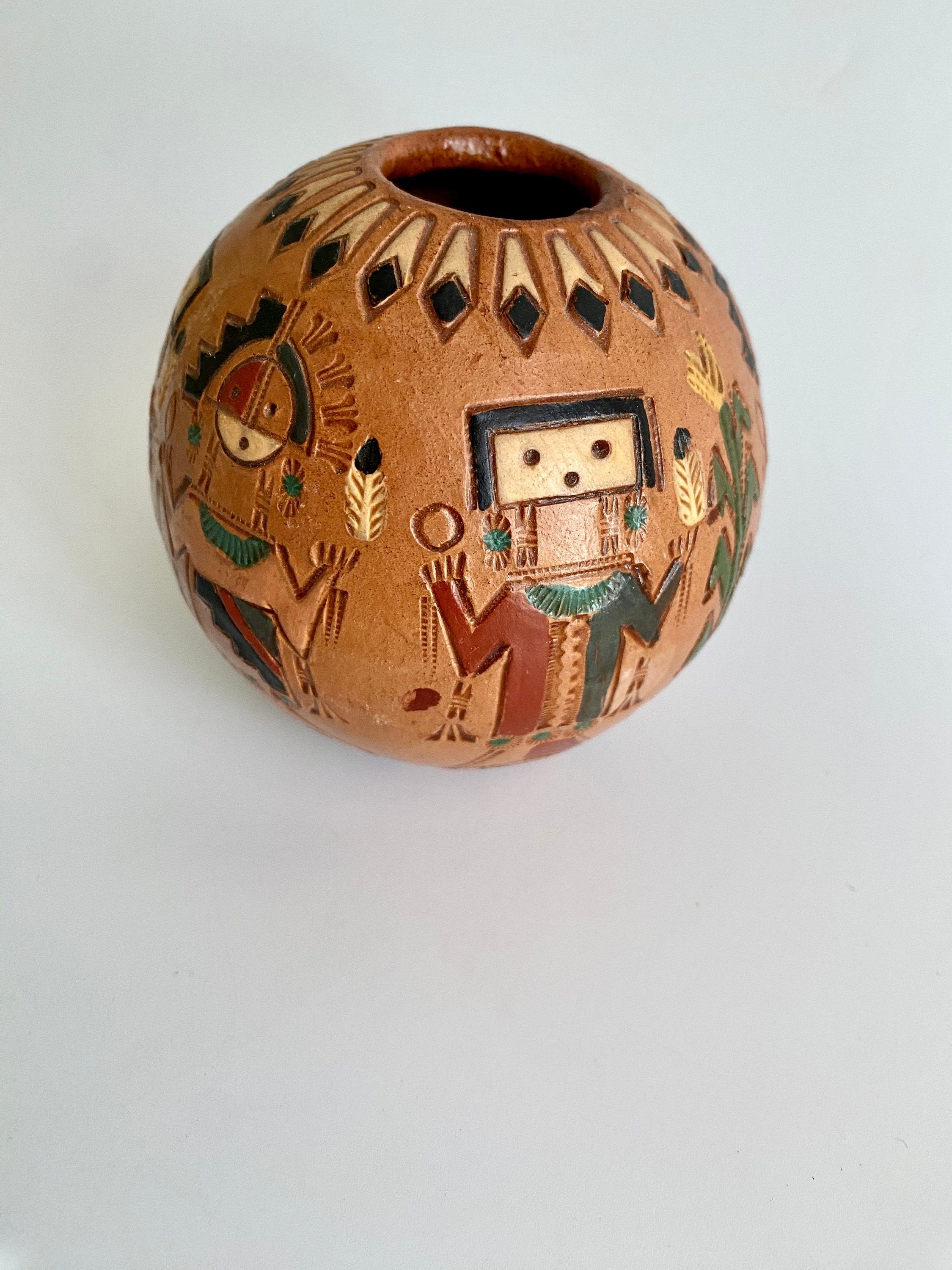 シェリー Ken and Irene White Navajo Seed Pot - Etsy Denmark