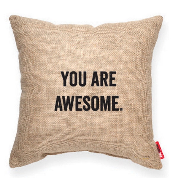 YOU ARE AWSOME Modern Decorative Throw Pillow