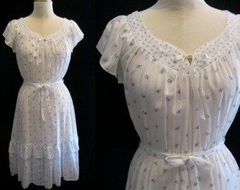 Prairie Dress White | Etsy