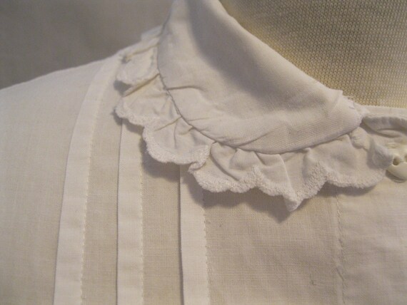 Vintage 70s COTTAGECORE Blouse "English DESIGNER-… - image 7